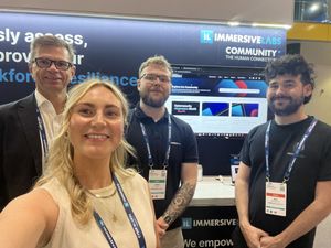 Immersive Labs staff at the Gartner Security and Risk Management summit event